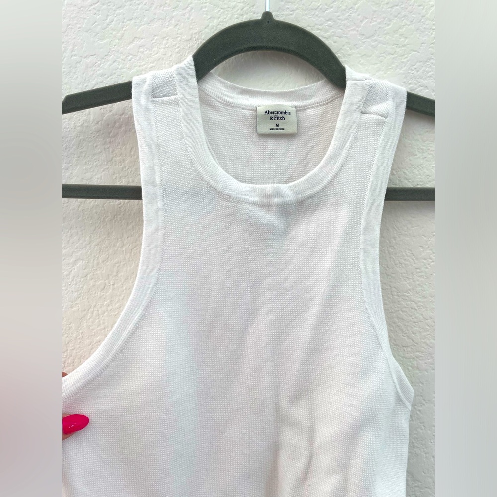 Abercrombie and Fitch White Tank Bodysuit